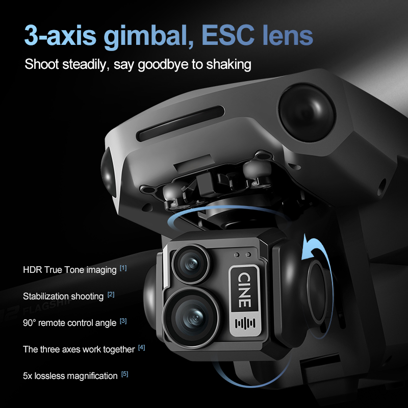 8K 3 Axis Gimbal Brushless 7.2 - Drone Gimbal のレビューと価格