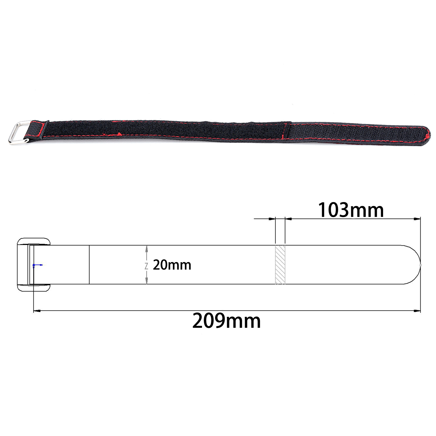 TCRC 2PCS 20x300MM Kevlar Stit - Drone Battery Strap のレビューと価格