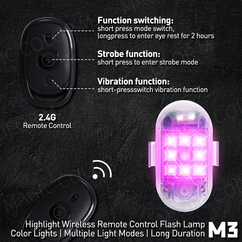2PCS Wireless LED Strobe Light - Drone Led Light のレビューと価格