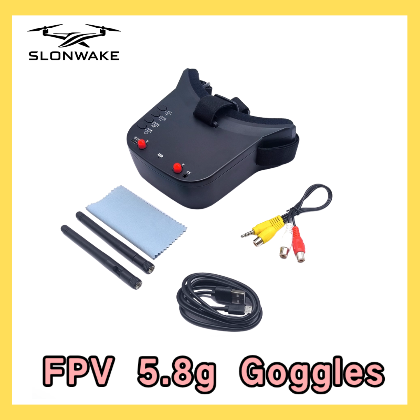 SLONWAKE 5.8G 48CH FPV 400mw V - Drone Frame のレビューと価格