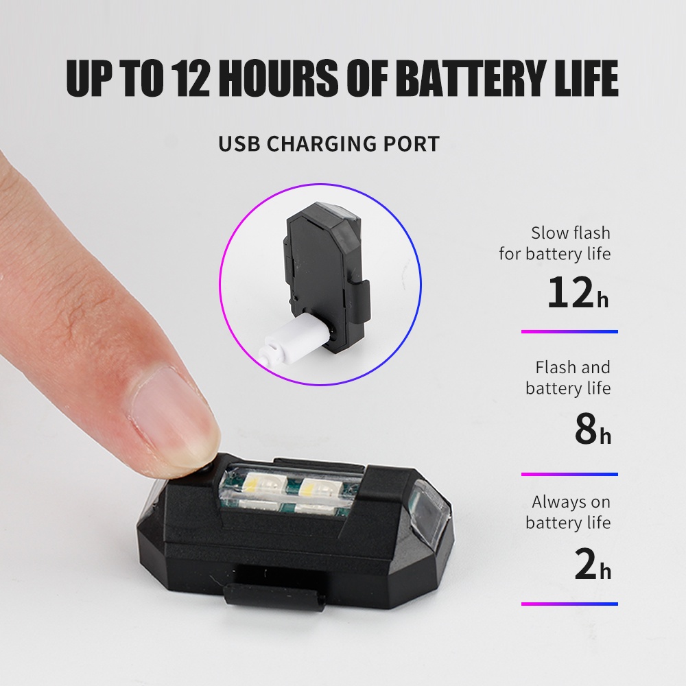 1PC 7 Color Mini USB Charging  - Drone Led Light のレビューと価格
