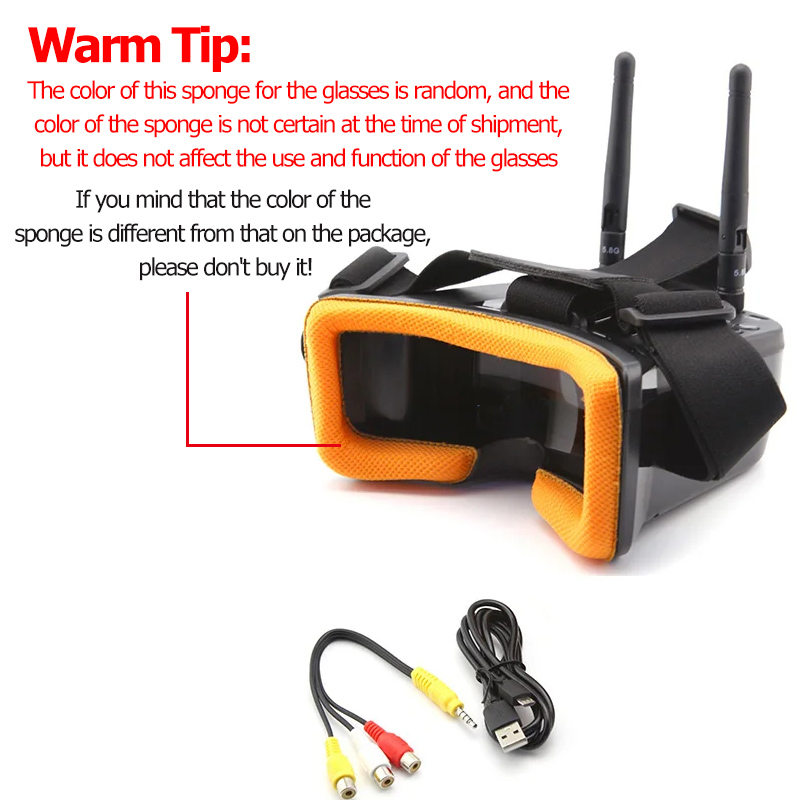 VR009 FPV Video Goggles 3Inch  - Drone Antenna のレビューと価格