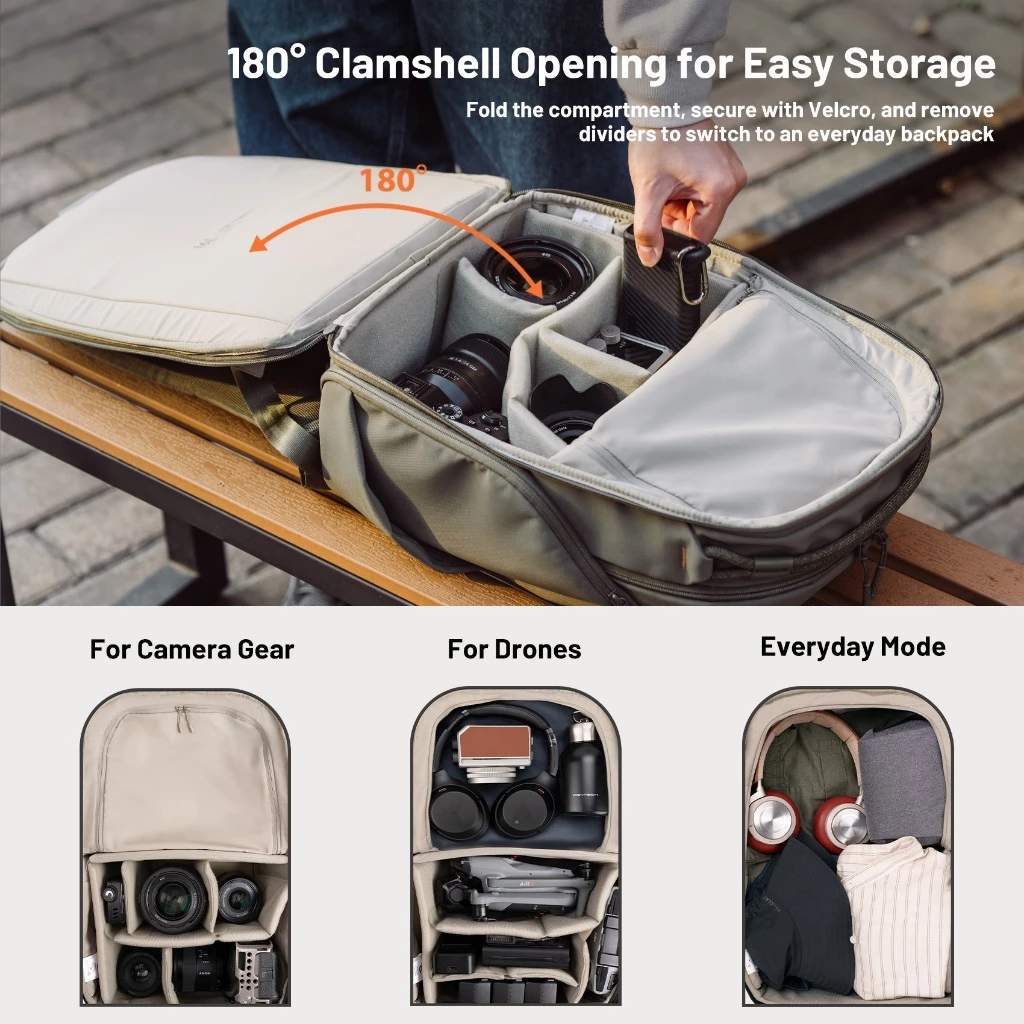 16L 22L Camera Backpack For So - Drone Camera のレビューと価格